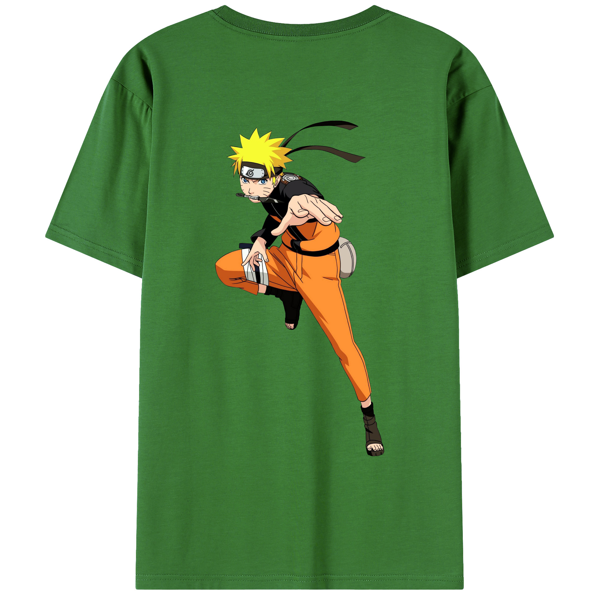 （画像用） NARUTO -ナルト- うずまき ナルト Uzumaki Naruto レディース半袖Tシャツ(バックプリント)